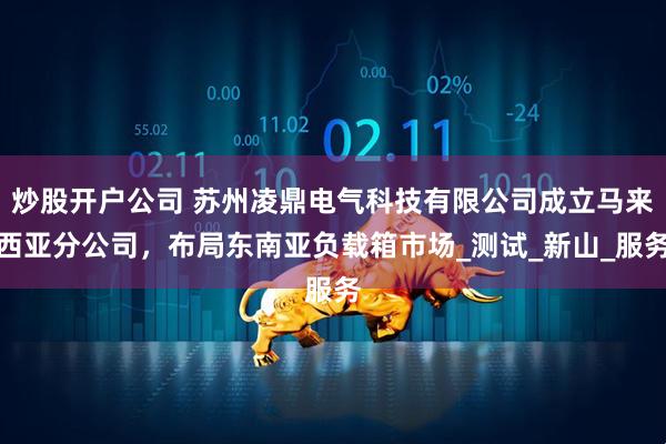 炒股开户公司 苏州凌鼎电气科技有限公司成立马来西亚分公司，布局东南亚负载箱市场_测试_新山_服务